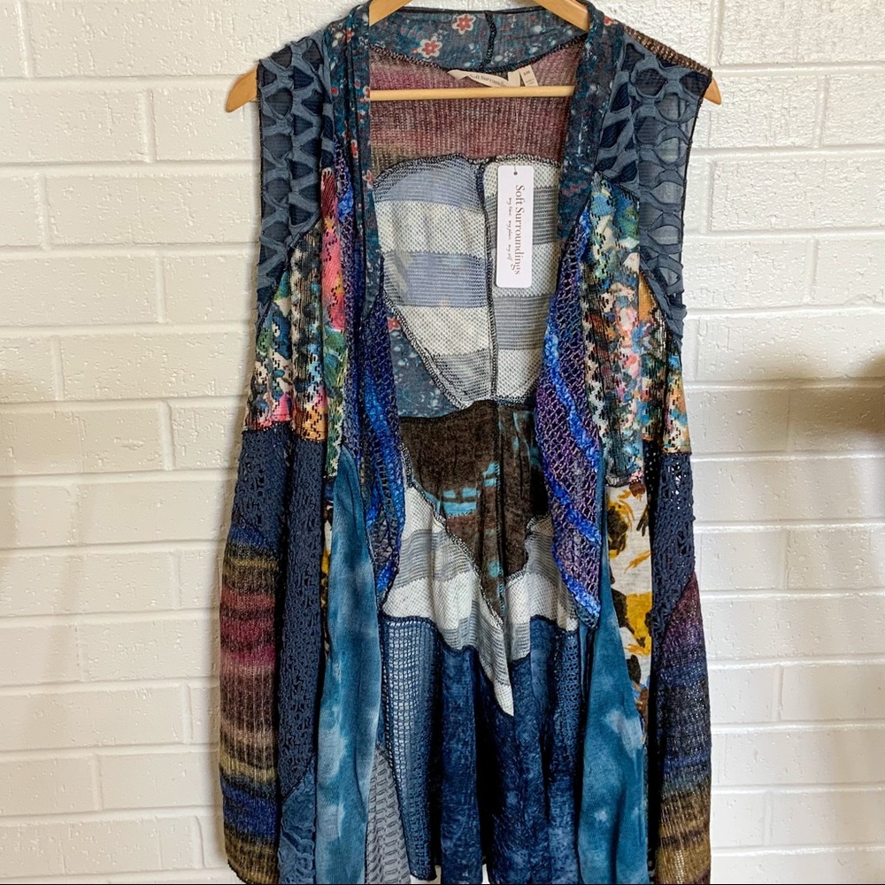 Soft Surroundings Sleeveless Long Vest